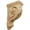 Ekena Millwork 4 1/4"W x 8"D x 13 1/4"H Devon Grapes & Vines Corbel, Cherry COR04X08X13DECH - alternate 1